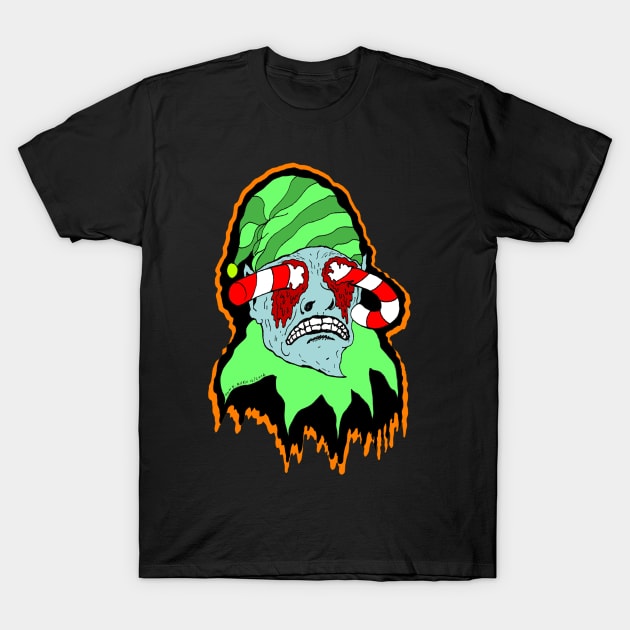 Candy Caned Elf T-Shirt by Pop Wasteland